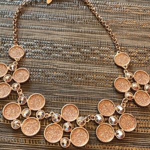 Rosetone circles necklace by New York and Co.